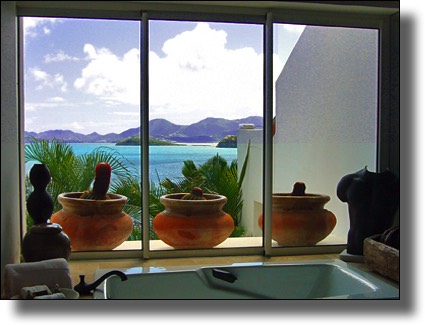 View from a private villa rental in St. Martin, Saint Martin, Sint Maarten, St. Marteen