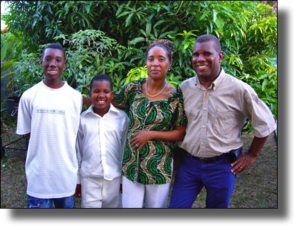 Wonderful local family, friends, Guadeloupe, French, Caribbean, Island