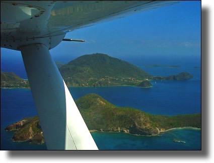 From the sky, Les Saintes, Iles des Saintes, Guadeloupe