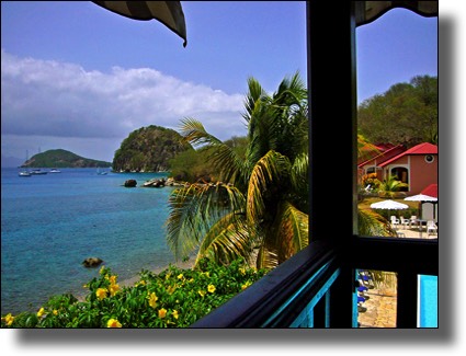 view from Bois Joli Hotel, Les Saintes, Iles des Saintes, Guadeloupe