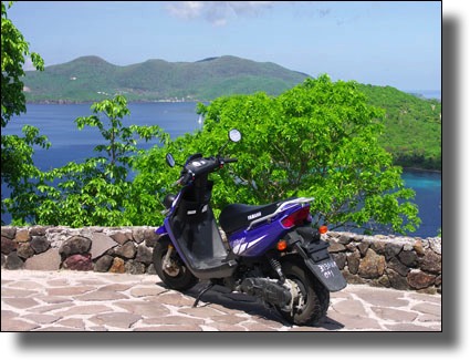 Scooter, Les Saintes, Iles des Saintes, Guadeloupe
