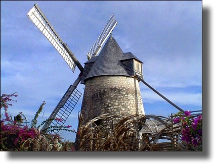 Moulin, windmill, Marie-Galante, Guadeloupe, French West Indies, Caribbean Island