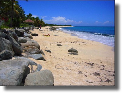 Beach in Saint Martin, St. Martin, French, Caribbean, Sint Maarten, St. Marteen